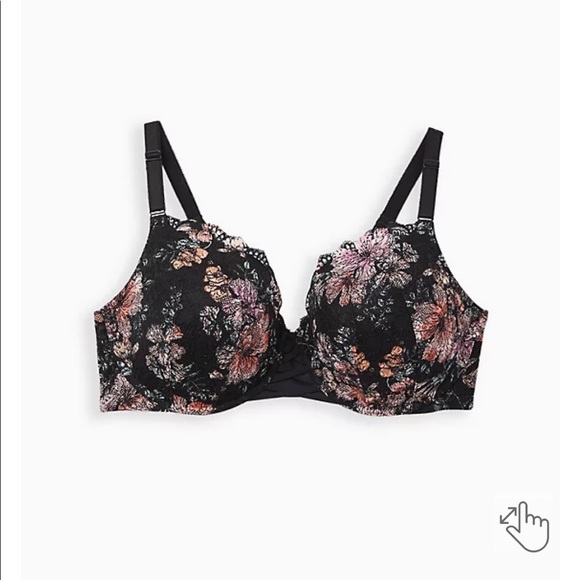 LIGHTLY LINED EVERYDAY WIRE-FREE BRA - LACE FLORAL WITH 360° BACK SMOOTHING™